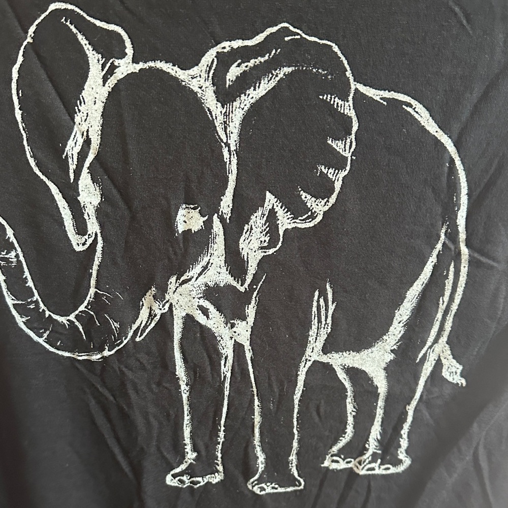 Recycled Karma Black Elephant Tee - Picture 5 of 7